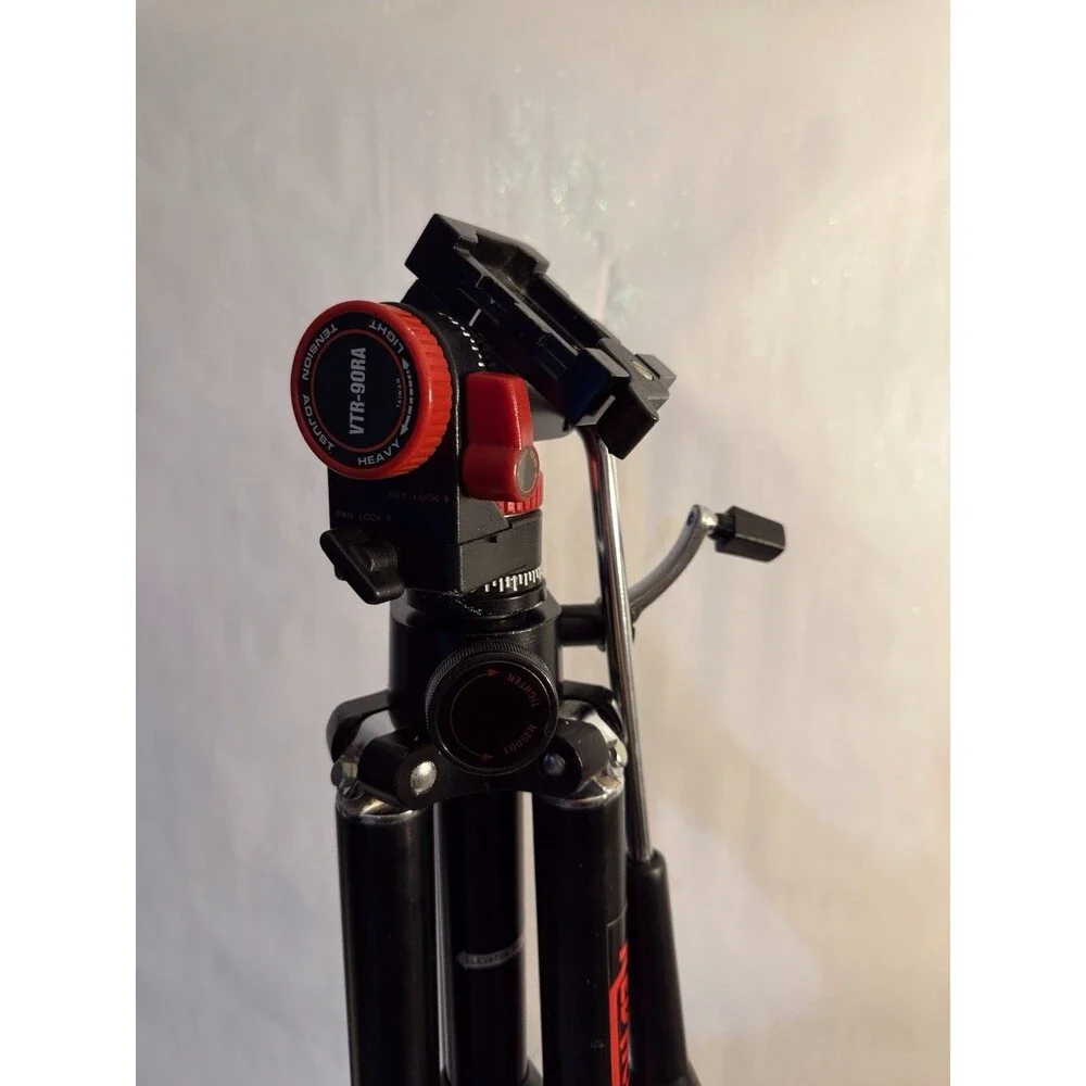 Tripod Red Accent Professional VTR-90RA for Camera/Camcorder.